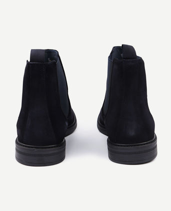Chelsea boot suede donkerblauw