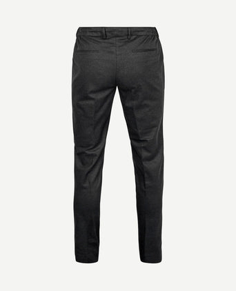 Chino das pied de poule antraciet