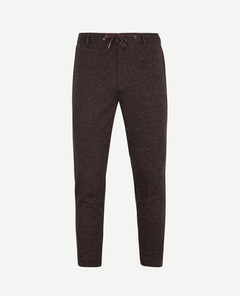 Chino das pied de poule aurbergine