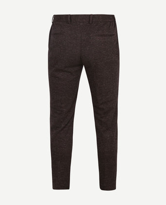 Chino das pied de poule aurbergine