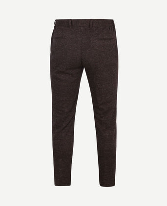 Chino das pied de poule aurbergine