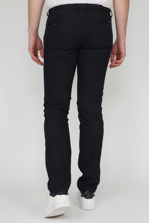 Chino dessin donkerblauw