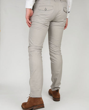 Suitable chino locke grijs