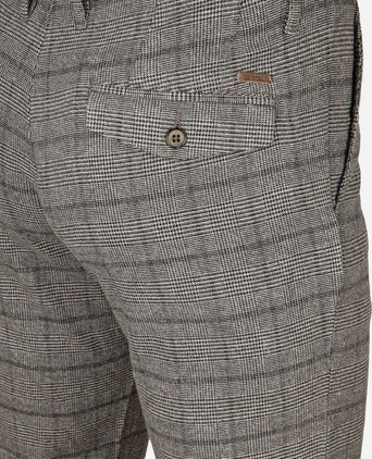 Suitable chino locke ruit grijs