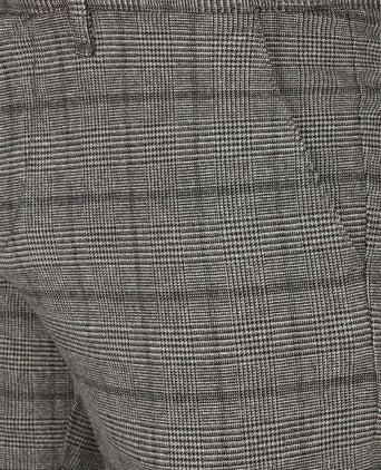 Suitable chino locke ruit grijs