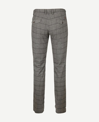 Suitable chino locke ruit grijs