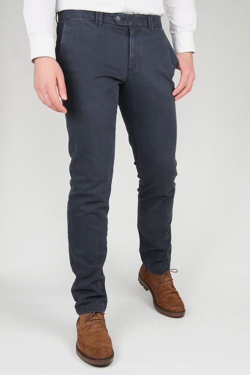 Suitable chino donkerblauw dante
