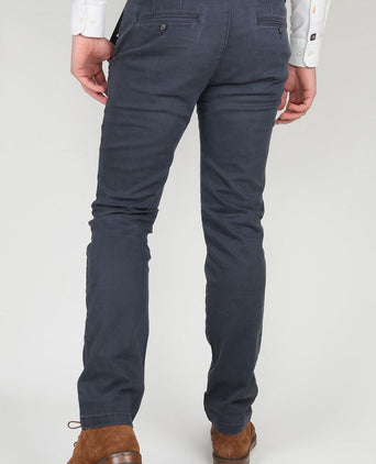Suitable chino donkerblauw dante