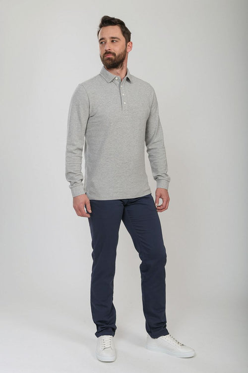 Suitable chino oakville donkerblauw