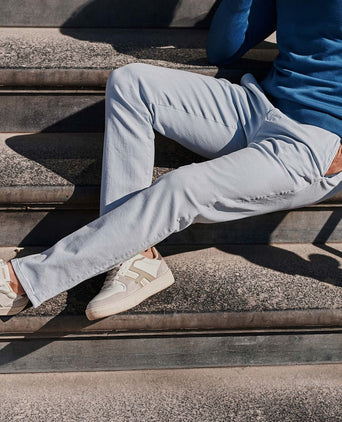 Suitable chino philo flex lichtblauw