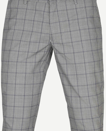 Suitable chino Pico grijs geruit