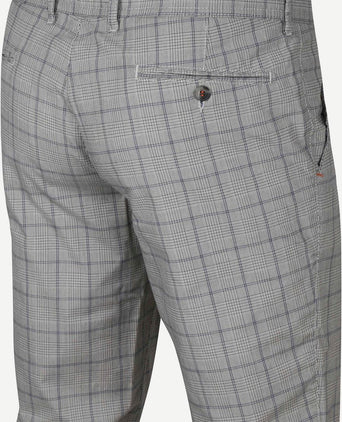 Suitable chino Pico grijs geruit