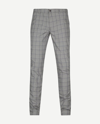 Suitable chino Pico grijs geruit