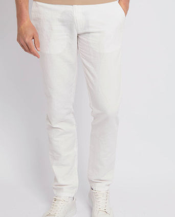 Suitable chino Pico linnen ecru