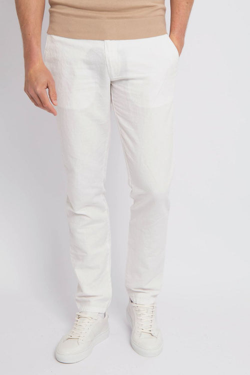 Suitable chino Pico linnen ecru
