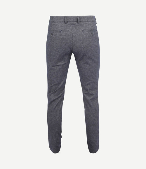 Chino Pico pleat donkerblauw