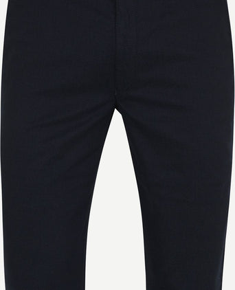Suitable chino Pico print donkerblauw blauw