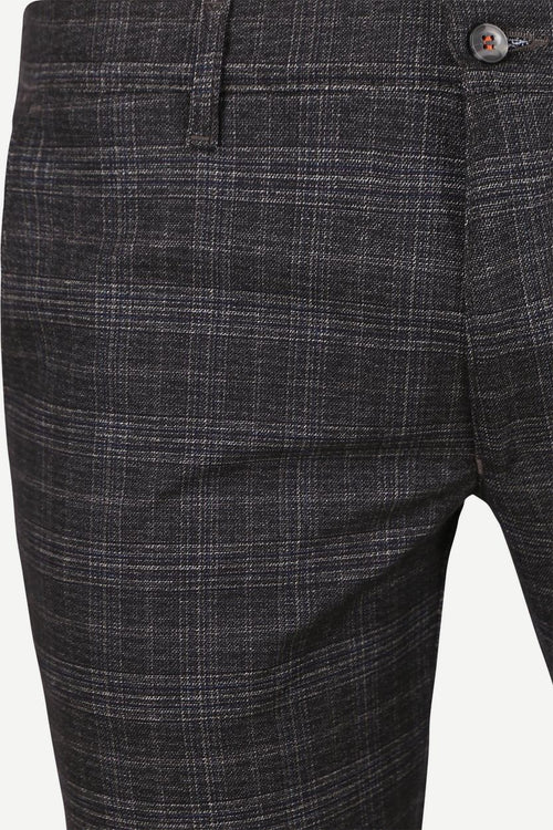 Suitable chino Pico ruiten antraciet