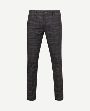 Chino Pico ruiten antraciet