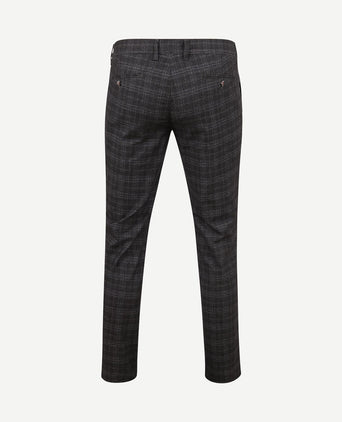 Chino Pico ruiten antraciet