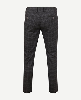 Chino Pico ruiten antraciet