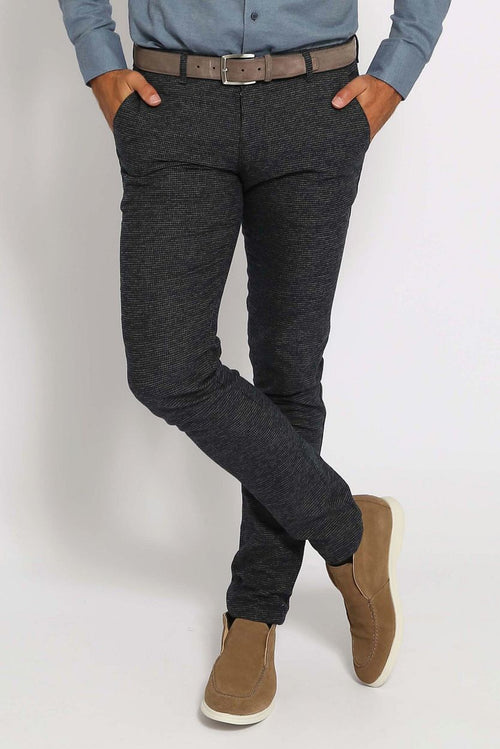 Suitable chino Pico ruiten donkerblauw