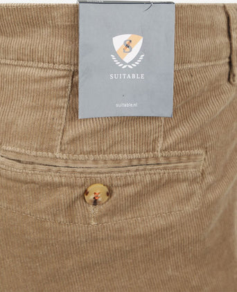 Suitable chino Plato corduroy beige