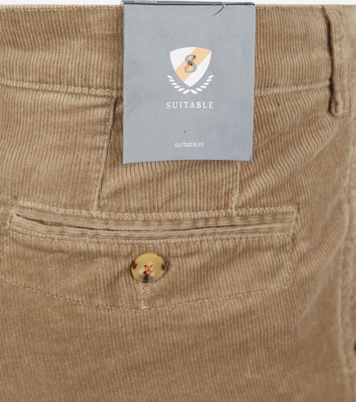 Suitable chino Plato corduroy beige