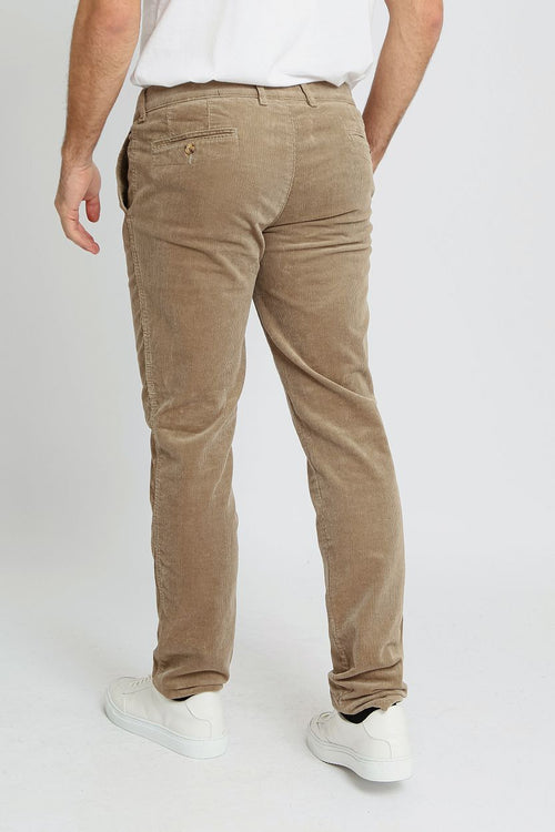 Suitable chino Plato corduroy beige