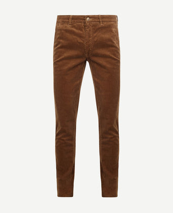 Suitable chino Plato corduroy bruin