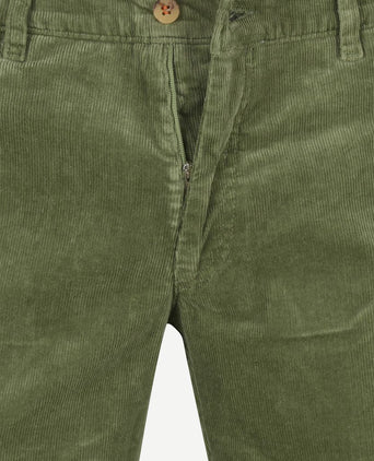 Suitable chino Plato corduroy groen