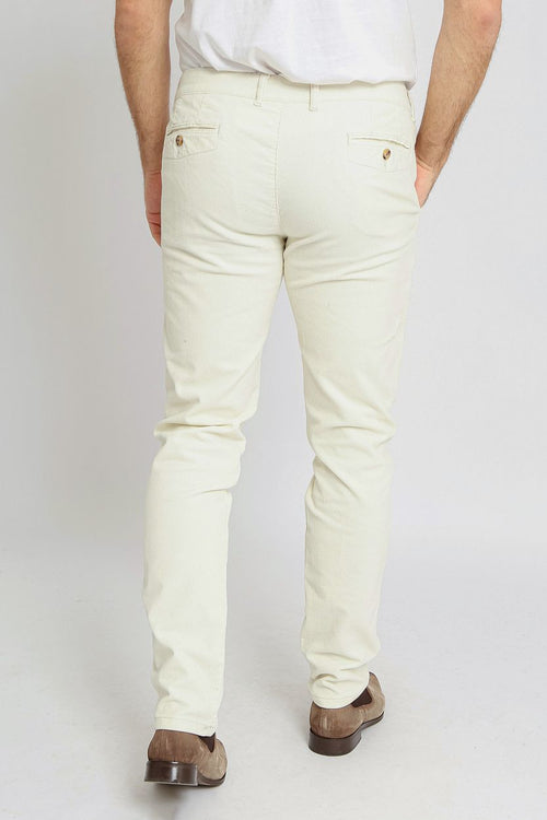 Suitable chino Plato corduroy off white