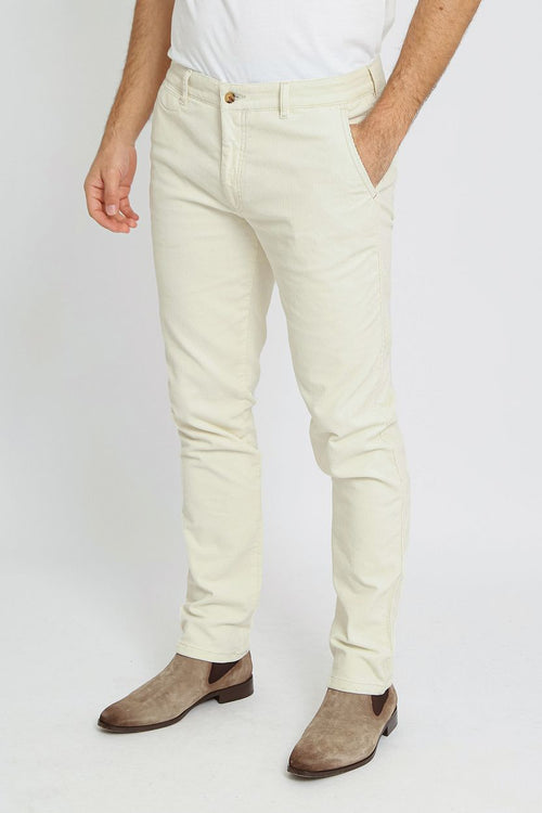 Suitable chino Plato corduroy off white