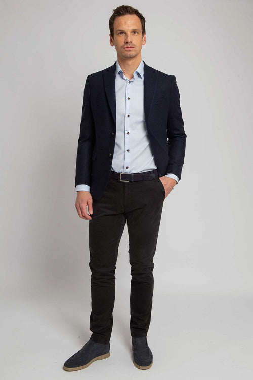 Suitable chino Plato donkerblauw