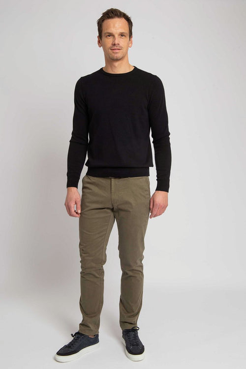 Suitable chino Plato olijfgroen