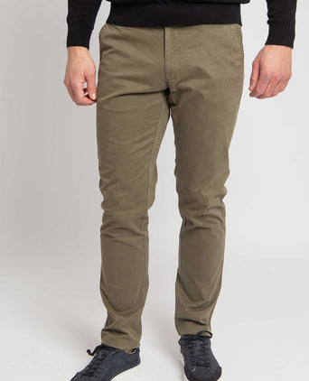 Suitable chino Plato olijfgroen