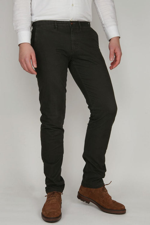 Suitable chino sartre donker groen