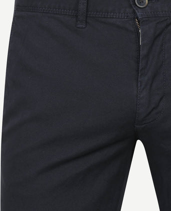 Suitable chino sartre Oxford donkerblauw