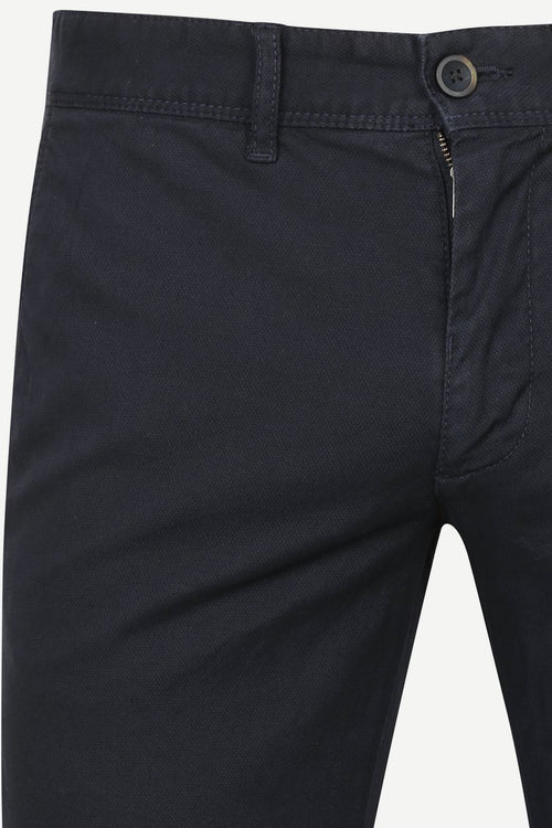 Suitable chino sartre Oxford donkerblauw