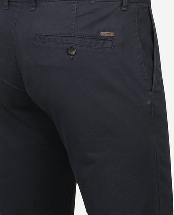 Suitable chino sartre Oxford donkerblauw
