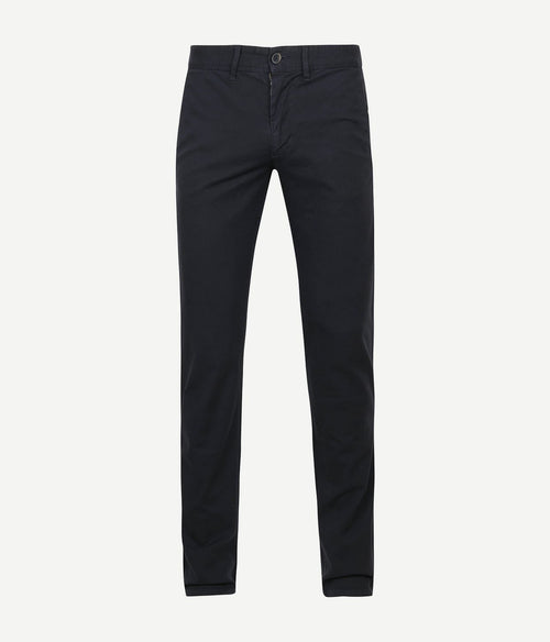 Suitable chino sartre Oxford donkerblauw