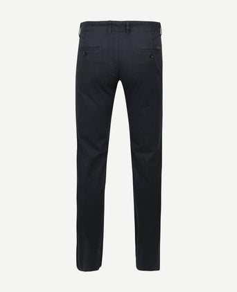 Suitable chino sartre Oxford donkerblauw