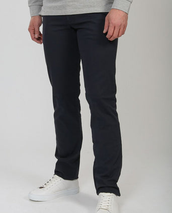 Suitable chino sartre Oxford donkerblauw