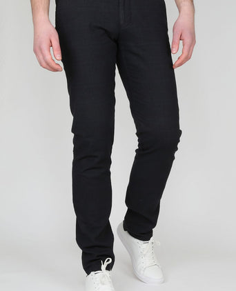 Suitable chino sartre ruit donkerblauw