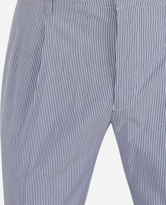 Suitable chino strepen blauw | Slim-fit