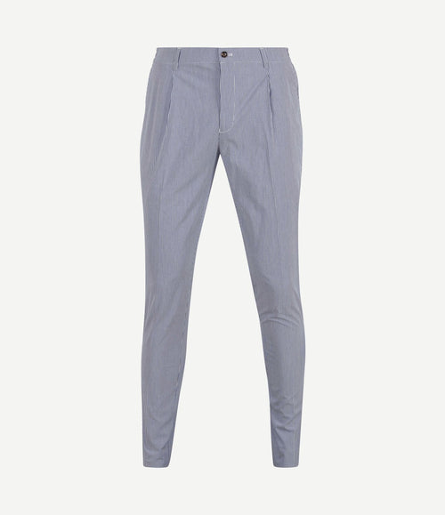 Chino strepen blauw