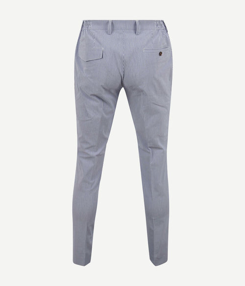 Suitable chino strepen blauw | Slim-fit