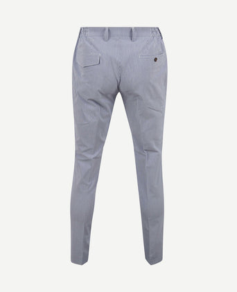 Chino strepen blauw