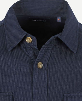 Suitable cia overshirt donkerblauw | Regular-fit