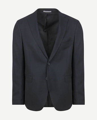 Classic colbert wol blend donkerblauw